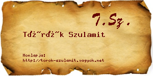 Török Szulamit névjegykártya